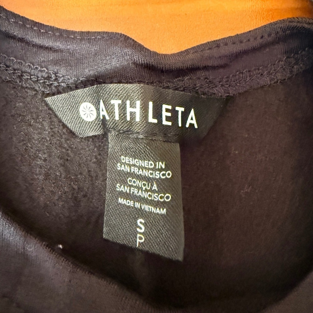 Athleta Balance Jumpsuit Black Sleeveless Jogger Drawstring S NWT 988523-00-2 - Picture 2 of 11